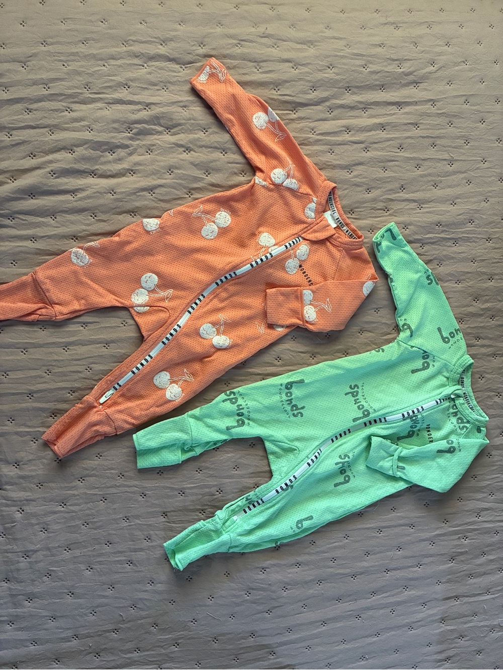 Bonds Wondercool Eyelet Zip Wondersuits 2PK